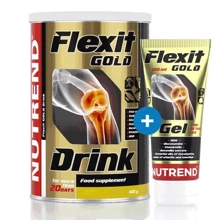 Nutrend Flexit Drink Gold 400 г со вкусом апельсина + Flexit Gold Gel 100 мл: Пол Унисекс