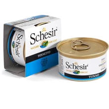 Натуральные консервы для кошек Schesir Tuna тунец в желе, 85 г: Тип Консервы