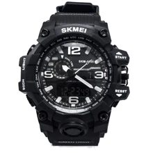 Наручний годинник Skmei 1155 Black White: Стиль спортивний