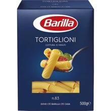 Макарони BARILLA №83 TORTIGLIONI труби, 500г: Вага нетто 500 г