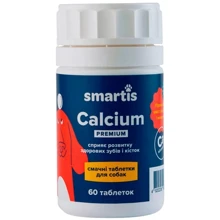 Пищевая добавка Smartis Calcium для собак премиум для здоровья зубов и костей 60 шт (980915): Производитель Smartis