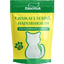 Наповнювач для котячого туалету Хвостик силікагель дрібний із зеленими гранулами 7.2 л (4820224500942): Вид Силикагелевый