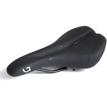 Седло Green Cycle Active Air 150, стальные рейлы, черное (SAD-23-64): Анатомическая выемка Есть