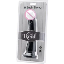 Реалистичный фаллоимитатор на присоске Get Real ToyJoy, 20,5x4 см, черный: Назначение Анальные
