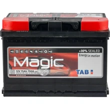 TAB 6СТ-75 АзЕ (189072) Magic Euro (Низький): Ємність, Ач 75