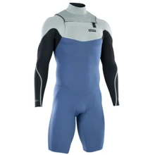 Гідрокостюм ION ( 48232-4490 ) Wetsuit Element 2/2 Shorty LS Front Zip men 2023 cascade-blue 56/2XL (9010583089966): undefined undefined