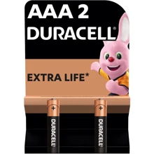 Батарейки Duracell Basic AAA алкалінові 1.5V LR03 2шт. (5000394058170): undefined undefined