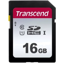 Карта пам'яті Transcend 16GB SDHC Class 10 UHS-I U1 (TS16GSDC300S): Тип карти SDHC