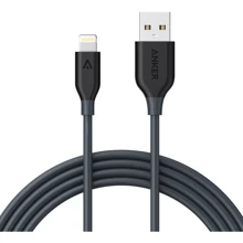 Кабель ANKER USB Cable to Lightning Powerline V3 1.8m Grey (A8112H11): Тип USB Cable - Lightning