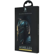 Защитное стекло для iPhone ACHILLES Premium Tempered Glass Black for iPhone 15 Pro: Тип защиты экрана на экран