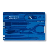Мультитул Victorinox Swisscard 82x54x4мм/10предметов/синий-прозрачный (0.7122.T2): Тип Карта