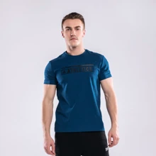 Спортивна футболка Peak FW691381-BLU S синя з принтом: Вид Спортивні футболки