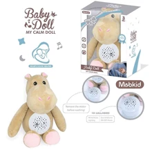 Детский ночник Baby Doll Бегемотик (MBQ 662-2 A): Особенности с проекцией, звуковое сопровождение, Регулируемая громкость, Звуки природы