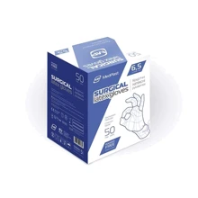 Рукавички хірургічні MedPlast латексні без пудри розмір 8 (XL) 50 шт. / Уп.: Вид рукавички латексні
