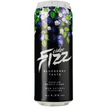 Сидр Fizz Blueberry 4% 0.5 л ж/б (4740098079309): Объем, л 0.5