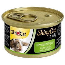 Влажный корм GimCat Shiny Cat с курицей и папайей для кошек 4 шт. х 70 g (2700000014943): Тип Консервы