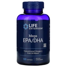 Life Extension Omega Foundations Mega EPA / DHA 120 Softgels Риб'ячий жир: Тип Омега 3