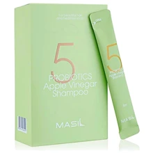 Masil 5 Probiotics Apple Vinegar Shampoo Мягкий бессульфатный шампунь с проботиками и яблочным уксусом 20шт x 8ml: Пол Для женщин