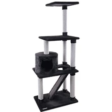 Когтеточка Flamingo Scratching Tree Forza с домиком игровой комплекс для котов (59229): Высота столбика 151.5