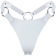 Трусики из натуральной кожи Feral Feelings - String Bikini White: Для кого Для женщин