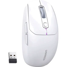 Мышь UGREEN MU103 White (15629): Интерфейс подключения Bluetooth, Wireless, USB