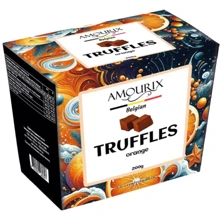 Цукерки Amourix Belgian Truffles Orange трюфель апельсин 200 г (4820235280314): Вага, г 200