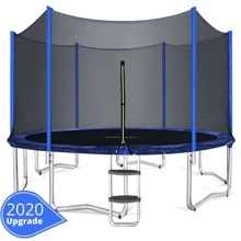 Батут круглий TILLY 144" RJ-0088-1 із захисною сіткою та сходами, з навісом від дощу (діаметр 366см): Виробник Tilly