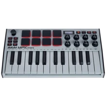 MIDI клавиатура Akai MPK Mini MK3 Grey: Механика Динамическая