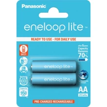 Panasonic Eneloop Lite AA 950mAh NI-MH * 2 (BK-3LCCE/2BE): undefined undefined