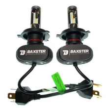 LED лампа Baxster S1 H4 H/L 5000K 4000Lm (2 шт): Головной свет Противотуманная, Дальний свет, Ближний свет
