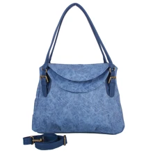 Женская сумка-мешок Laskara синяя (LK10188-denim-blue): Пол Женский