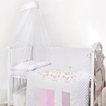 Постельный комплект 8 эл. Twins Dolce Друзья зайчики 4060-D-002, pink, розовый: Тип постельный комплект
