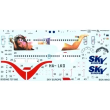 Декаль Boa Decals для самолета Boeing 737-500 "Sky Europe" BOA-14443: Производитель Boa Decals