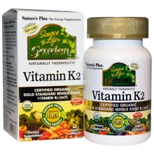 Natures Plus Source of Life Garden Vitamin K2 120 mcg 60 caps Органический витамин K2: Тип Витамин K