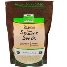 NOW Foods SESAME SEEDS HULLED ORG 1 LB Органічні сире насіння кунжуту: Стать унісекс