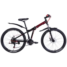 Велосипед Formula 26 "HUMMER рама-15" 2021 Black / Red (OPS-FR-26-485): Матеріал рами сталь