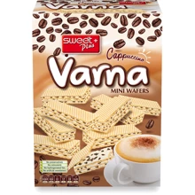 Мини-вафли Sweet Plus VARNA CAPPUCCINO с кремом капучино и кусочками какао-печенья 240 г (1110328): Тип Вафли