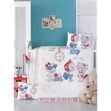 Комплект постельного белья LightHouse PINK STATION детский 100х150/2х35х45 см (35189): Тип постельный комплект
