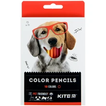 Олівці кольорові Kite Dogs 18 кольорів (K22-052-1): Тип Цветные