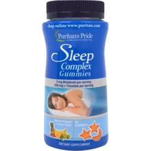 Puritans Pride Sleep Complex Gummy with Melatonin and L-Theanine Комплекс для сна 60 жевательных таблеток: Форма выпуска Таблетки жевательные