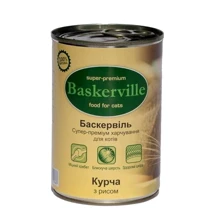 Влажный корм для котов Baskerville цыпленок-рис 0.4 кг (21518): Тип Влажный корм