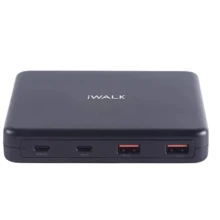 Внешний аккумулятор iWalk Power Bank Leopard Pro Charging Station 100W Black (ADL015): Количество USB 3