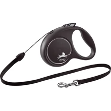 Поводок-рулетка Flexi Black Design S до 12 кг 5 м черный (4000498033302): Тип шнура Трос