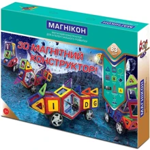 3D магнитный конструктор Магнікон МК-83: Количество деталей, шт. 83