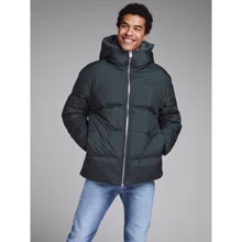 Пуховик Jack & Jones 35800911 50 черный зимний с капюшоном: Вид Пуховики