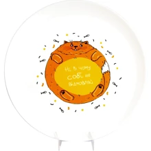 Тарелка PAPAdesign Кот ні в чому собі... зеленый: Производитель PAPAdesign