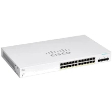 Сетевой коммутатор Cisco CBS220-24FP-4G-EU: Порты только Gigabit Ethernet (10/100/1000)