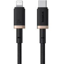 Кабель Baseus Cable USB-C to Lightning Dura Series 20W 2m Black/Gold (P10377800U01-02): Тип USB-C - Lightning