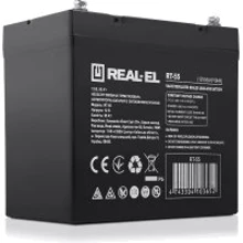 REAL-EL RT-55, 12V-55Ah (RT-55): Тип Аккумулятор