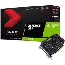 Відеокарта PNY GeForce GTX 1660 XLR8 Gaming OC SF 6GB (VCG16606SFPPB-O): Обсяг пам'яті, Гб 6